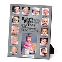 Photo Frame Collage Pewter: Babys First Year Psalm 127:3 Photo Frame Collage Pewter: Babys First Year Psalm 127:3