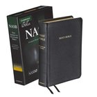 NASB Clarion Reference Bible Black Genuine Leather