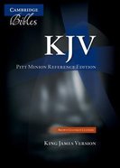 KJV Pitt Minion Reference Bible Black Imitation Leather