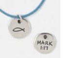 Symbols of Faith Pendant: Fish Mark 1:17 Jewellery
