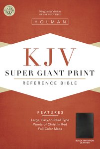 KJV Super Giant Print Reference Black KJV Super Giant Print Reference Black