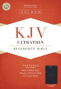 KJV Ultrathin Reference Bible Black KJV Ultrathin Reference Bible Black