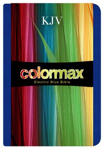 KJV Large Print Compact Bible Electric Blue Colormax Leathertouch KJV Large Print Compact Bible Electric Blue Colormax Leathertouch