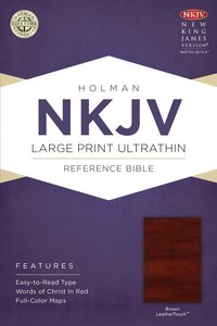 NKJV Large Print Ultrathin Reference Bible Brown NKJV Large Print Ultrathin Reference Bible Brown