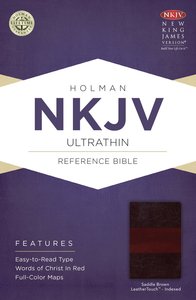 NKJV Ultrathin Reference Indexed Bible Saddle Brown NKJV Ultrathin Reference Indexed Bible Saddle Brown