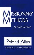 Missionary Methods Paperback