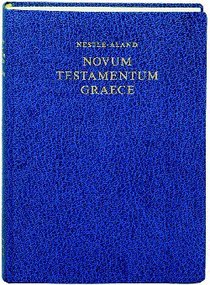 Greek New Testament Nestle-Aland 27Th Edition Blue Greek New Testament Nestle-Aland 27Th Edition Blue