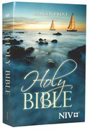 NIV Outreach Larger Print Bible Blue Boat (Black Letter Edition) Paperback