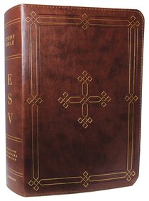 ESV Study Bible Brown Engraved Cross Design ESV Study Bible Brown Engraved Cross Design