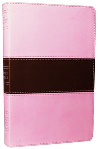 NKJV Large Print Ultrathin Reference Bible Pink/Brown (Red Letter Edition) NKJV Large Print Ultrathin Reference Bible Pink/Brown (Red Letter Edition)
