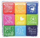 Christian Stamp Box Set of 9 Stamps, Each Stamp Size is 28Mm X 28Mm Novelty