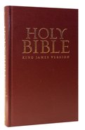 KJV One Year Reading Plan Bible Burgundy Red Letter Edition Hardback