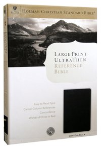 HCSB Large Print Ultrathin Bible Mantova Black Simulated Leather HCSB Large Print Ultrathin Bible Mantova Black Simulated Leather