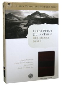 HCSB Large Print Ultrathin Bible Mahogany Simulated Leather HCSB Large Print Ultrathin Bible Mahogany Simulated Leather
