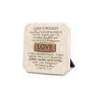 Tabletop Plaque: Love, Bronze Title Bar Homeware