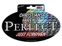 Sticker: Prismatic Foil Christians Arent Perfect Sticker: Prismatic Foil Christians Arent Perfect