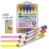 Bible Hi Glider Gel Stick Study Kit:6 Colours, Will Not Bleed Through Bible Hi Glider Gel Stick Study Kit:6 Colours, Will Not Bleed Through