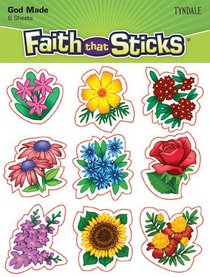God Made Flowers (6 Sheets, 54 Stickers) (Stickers Faith That Sticks Series) God Made Flowers (6 Sheets, 54 Stickers) (Stickers Faith That Sticks Series)