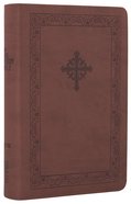 NIV Teen Study Bible Compact Sienna Celtic Cross (Black Letter Edition) Premium Imitation Leather
