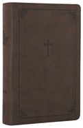 NIV Teen Study Bible Compact Chocolate Cross (Black Letter Edition) Premium Imitation Leather