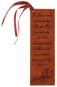 Bookmark: John 3:16 Luxleather Bookmark: John 3:16 Luxleather