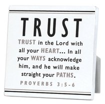 Black and White Series Plaque: Trust Black and White Series Plaque: Trust