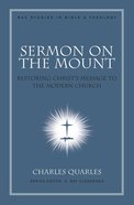 Sermon on the Mount (#11 in New American Commentary Studies In Bible And Theology Series) eBook