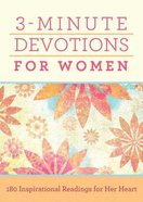 3-Minute Devotions For Women Paperback