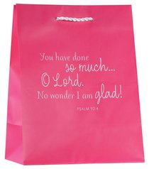 Value Gift Bag Medium: Pink (Psalm 92:4) Value Gift Bag Medium: Pink (Psalm 92:4)