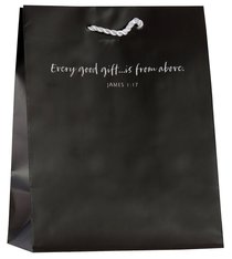 Value Gift Bag Medium: Gray (James 1:17 Kjv) Value Gift Bag Medium: Gray (James 1:17 Kjv)