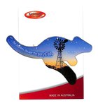 Christian Kangaroo Shaped Resin Fridge Magnet: Windmill/Heavens/Ps 19:1 Novelty