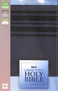 NIRV Large Print Holy Bible Slate Blue (Black Letter Edition) Premium Imitation Leather