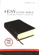 ESV Study Bible Personal Size Trutone Black Imitation Leather