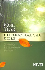 NIV One Year Chronological Bible (Black Letter Edition) NIV One Year Chronological Bible (Black Letter Edition)