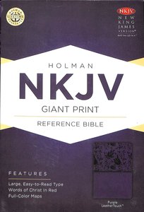NKJV Giant Print Reference Bible Purple NKJV Giant Print Reference Bible Purple