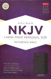 NKJV Large Print Personal Size Reference Bible Slate Blue NKJV Large Print Personal Size Reference Bible Slate Blue