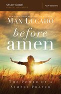 Before Amen (Study Guide) Paperback