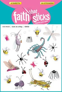 Cute as a Bug (6 Sheets, 114 Stickers) (Stickers Faith That Sticks Series) Cute as a Bug (6 Sheets, 114 Stickers) (Stickers Faith That Sticks Series)