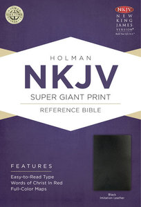 NKJV Super Giant Print Reference Bible Black NKJV Super Giant Print Reference Bible Black