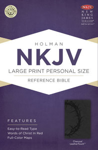NKJV Large Print Personal Size Reference Bible Charcoal NKJV Large Print Personal Size Reference Bible Charcoal