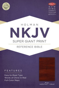 NKJV Super Giant Print Reference Indexed Bible Brown NKJV Super Giant Print Reference Indexed Bible Brown