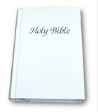 KJV Royal Ruby Holy Bible Compact White (Black Letter Edition) Hardback