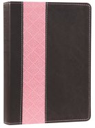 NIV Life Application Study Bible Dark Brown/Pink (Red Letter Edition) Imitation Leather