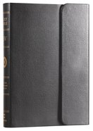 ESV Large Print Compact Bible With Snap Black Bonded Leather