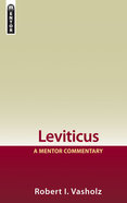 Leviticus (Mentor Commentary Series) Hardback