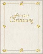 For Your Christening Hardback
