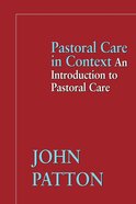 Pastoral Care in Context eBook