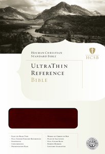 HCSB Ultrathin Reference Bible Mahogany Simulated Leather HCSB Ultrathin Reference Bible Mahogany Simulated Leather