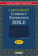 KJV Hendrickson Compact Reference Large Print Blue With Magnetic Flap Imitation Leather