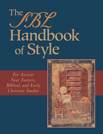 The Sbl Handbook of Style The Sbl Handbook of Style